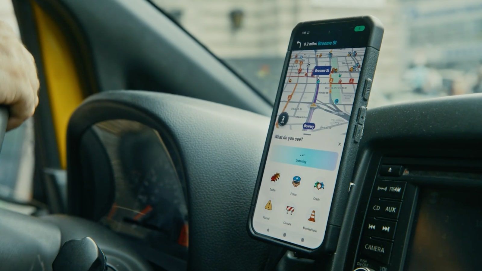 waze ai voix conversation incident